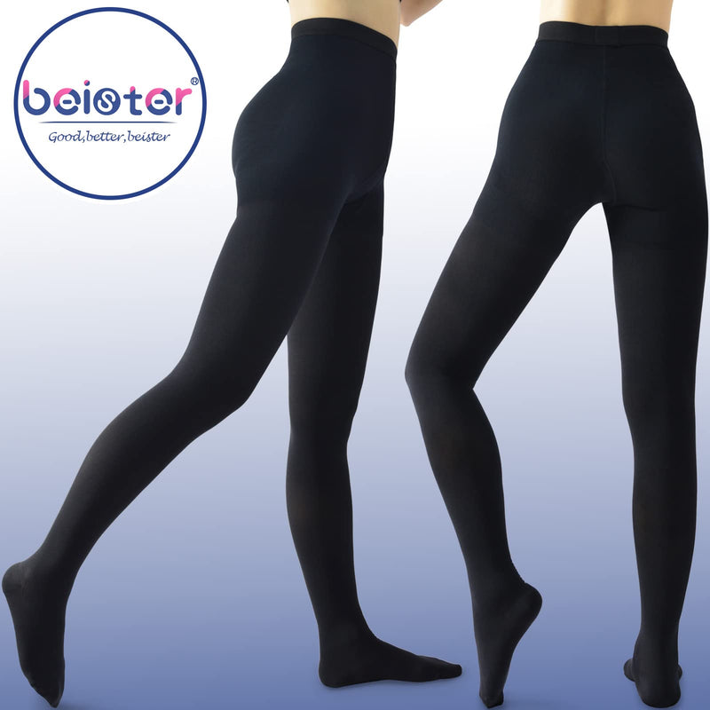 [Australia] - Beister Medical Compression Pantyhose for Women & Men, Opaque Closed Toe 20-30mmHg Graduated Support Tights Black XX-Large 