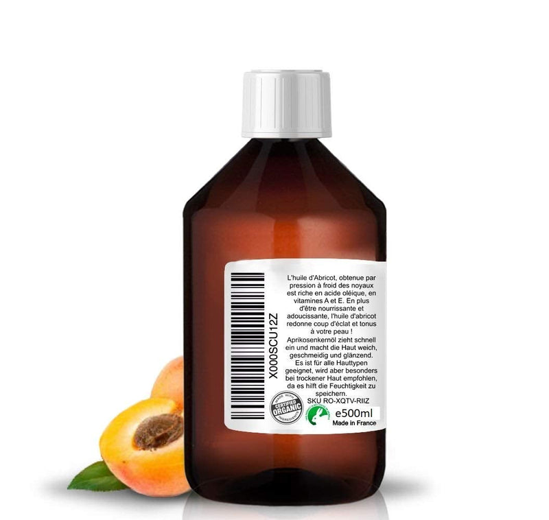 [Australia] - Apricot Kernel Organic velvety Oil 500 ml 17.56 Fl oz 