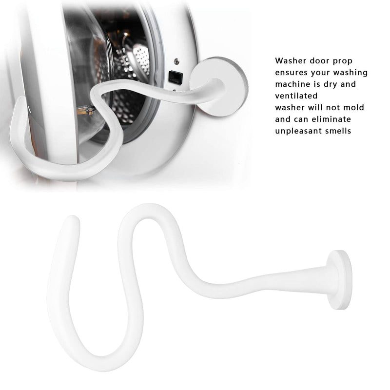 [Australia] - Ejoyous Washing Machine Door Prop, Universal Adjustable Washer Door Prop Magnetic Washing Machine Door Holder, Flexible Washer Door Stopper Prop for Front Load Washer (White) White 