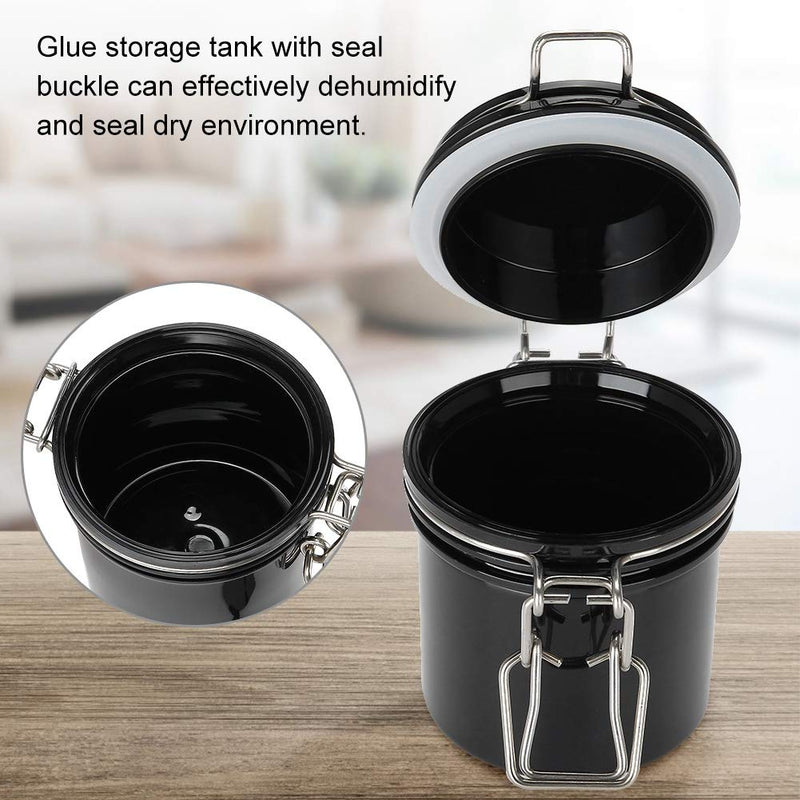 [Australia] - Eyelash Glue Container Sealed Storage Jar Eyelash Extension Empty Bottle, 3.1 x 3.3inch 