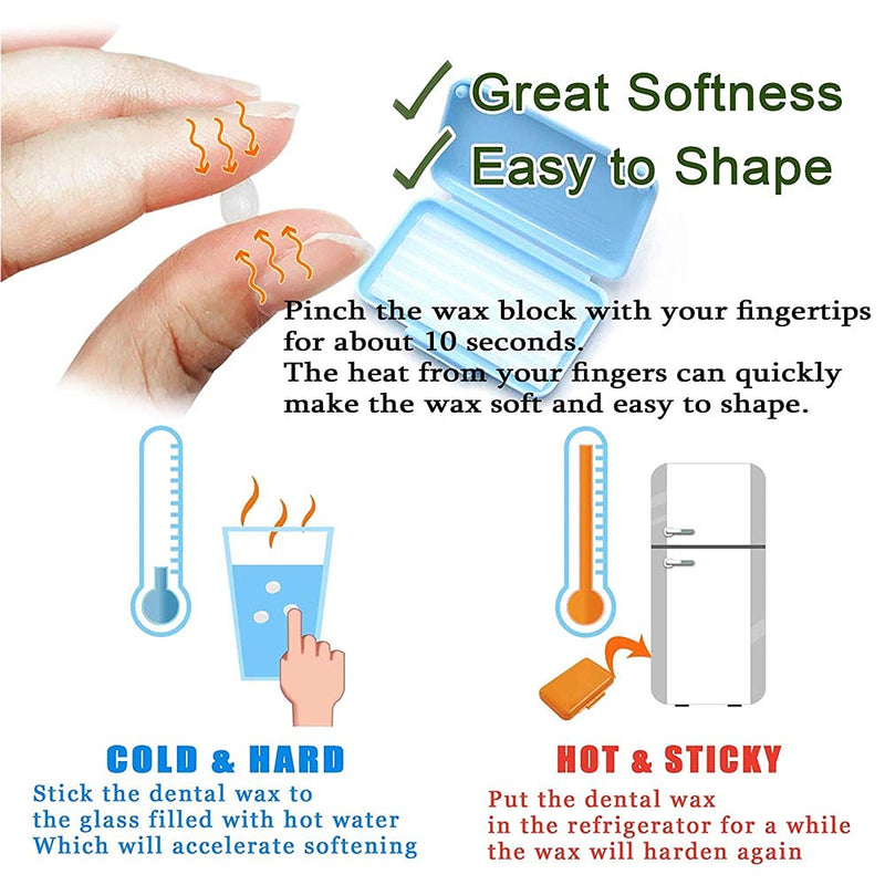 [Australia] - Dental Wax for Braces,Orthodontic Wax for Braces(Mint 1Box for 50Times) 1 