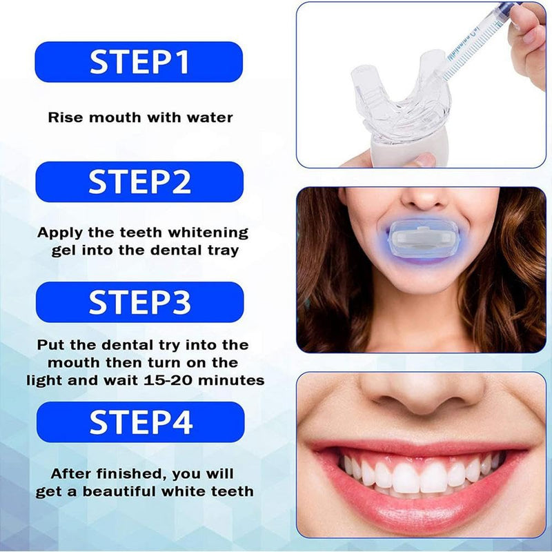 [Australia] - Tooth whitening Gel, 12-Pack Tooth whitening Gel Refill Contains 1 desensitizing Gel, which is Suitable for Professional Cleaning of Sensitive Teeth and can Quickly whiten Teeth 12个颜色 