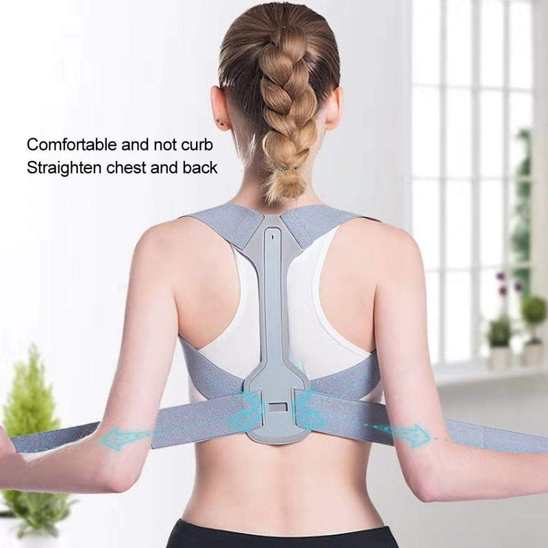 [Australia] - Posture Corrector, Adjustable Back Brace for Back Support Shoulder Brace Belt for Relieve Shoulder and Waist Pain Improve Posture, Unisex(S) S 