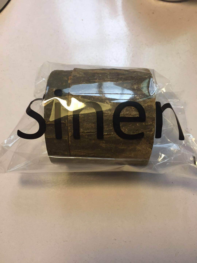 [Australia] - Sinen Wood Wedding Ring Box, Wedding Ring Bearer, Wedding Box for Rings, Rustic Ring Box,Small Size and Hand Grip(Lid Doesn’t Stay on Top) 