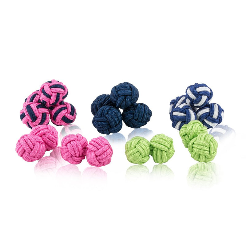 [Australia] - Cuff-Daddy Silk Knot Cufflink Sets 5 Pairs Preppy 