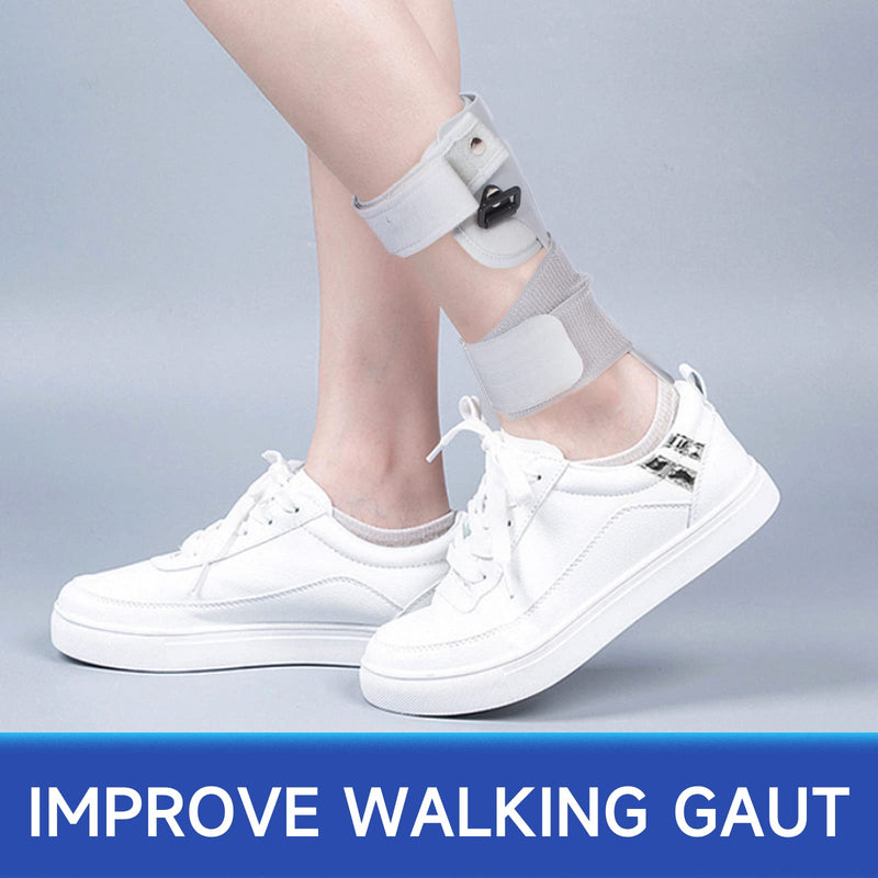 [Australia] - AFO Foot Drop Brace Ankle Foot Orthosis, for Foot Drop, Stroke, Hemiplegia, Tendon and Calf Stretching, Keeping Foot in Straight Right Angle (M, Right) M 