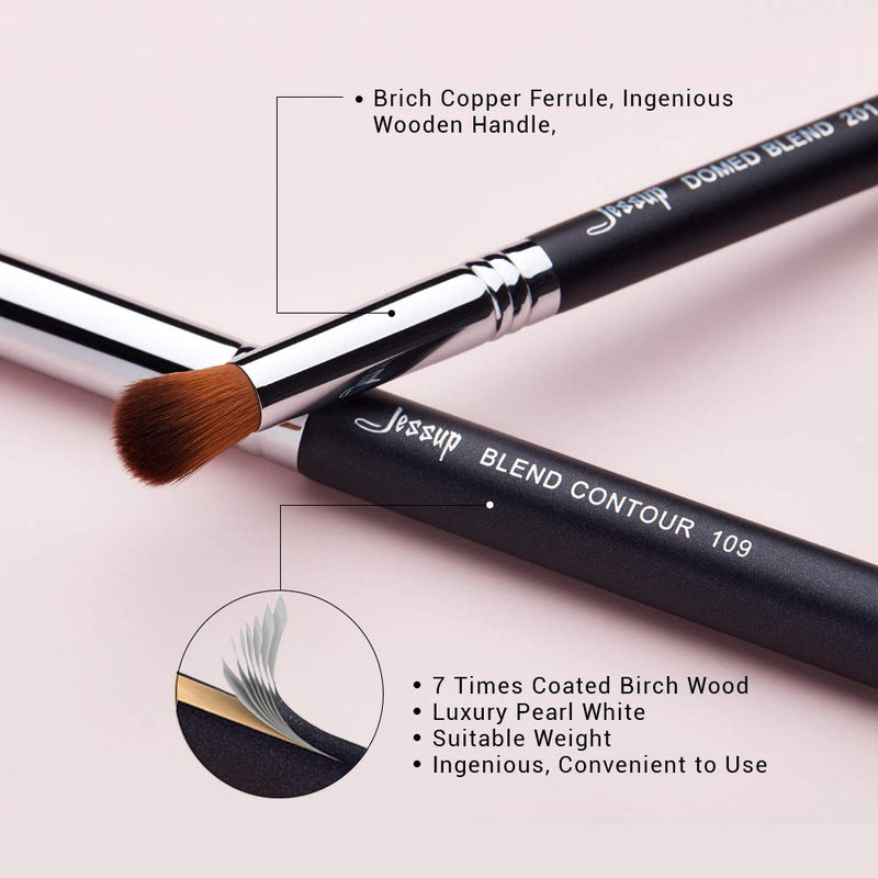 [Australia] - Jessup Brand 19pcs Professional Makeup Brush Pro Set Beauty Eyeshadow Blending Eyeliner Smoked Sloom Cosmetics Tool kit T131 