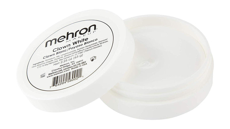 [Australia] - Mehron Makeup Clown White Professional Makeup (2.25 oz) 2.25 Ounce (Pack of 1) 