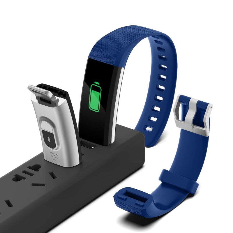 [Australia] - ENGERWALL Fitness Tracker with Step Counter /Calories /Stopwatch, Activity Tracker with Heart Rate Monitor, IP68, Health Tracker with Sleep Tracker, Smartwatch, Pedometer Watch for Women Men Kids Blue 
