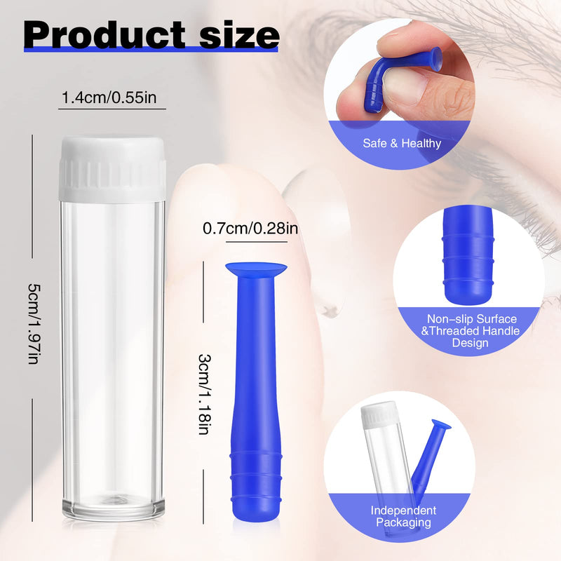 [Australia] - Contact Lens Remover Scleral Lens Remover Inserter Soft Contact Suction Holder Remover with Ventless Bottles and White Tweezers 