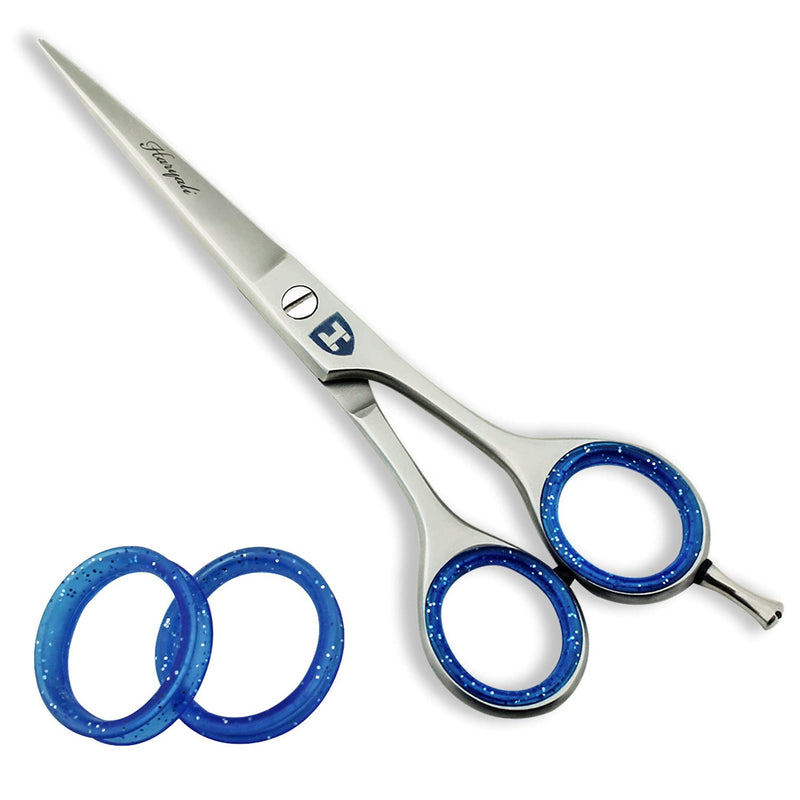 [Australia] - Haryali London Hairdressing Scissors -Professional 6" Hair dressing Scissors Hairdressers Hair Cutting Shears – Hair Cutting Scissors - for Men and Women with Real Leather Pouch 