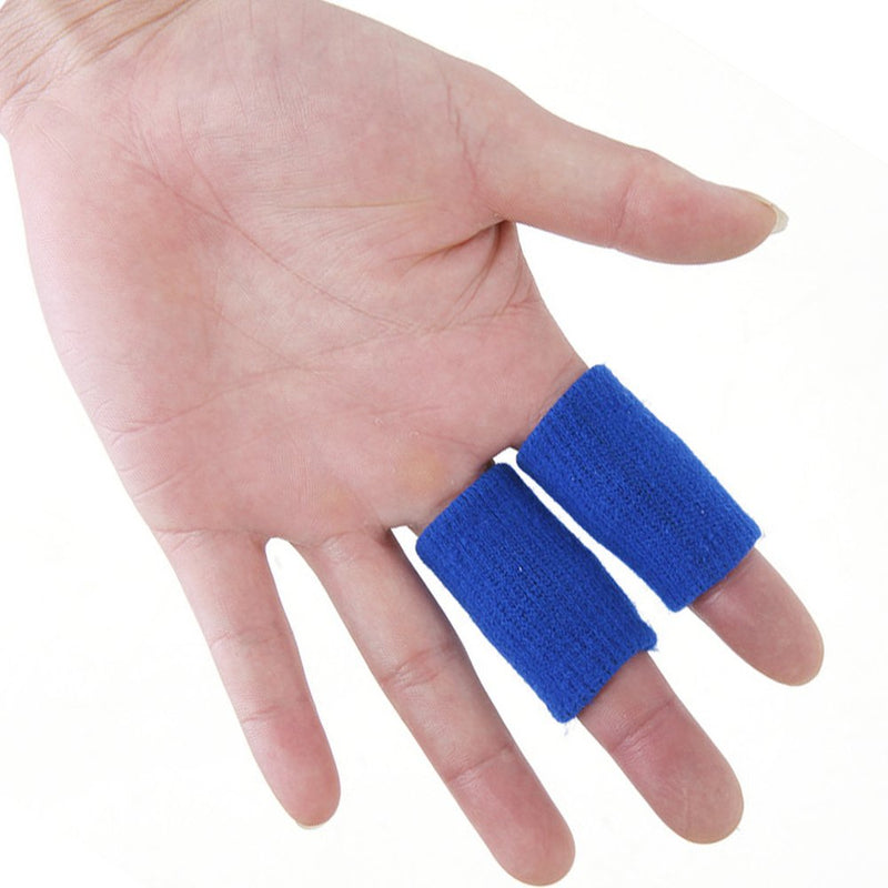 [Australia] - 40PCS Sports Finger Splint Guard Bands Finger Sleeves Thumb Braces Support Elastic Compression Protector Braces for Relieving Pain Calluses Arthritis Knuckle 
