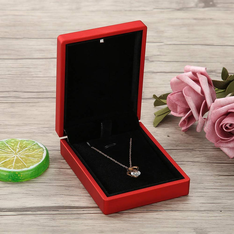 [Australia] - LED Illuminated Ring Box, 4 Styles Fashion Jewelry Storage Box Display Case Gift, Wedding Ring Box (3 #) 3 # 