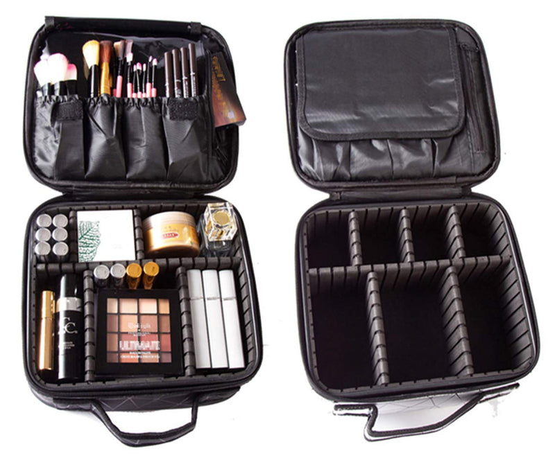 [Australia] - Travel Makeup Bag Portable Cosmetic Organizer Toiletry Storage Bag Rhombus - Green 