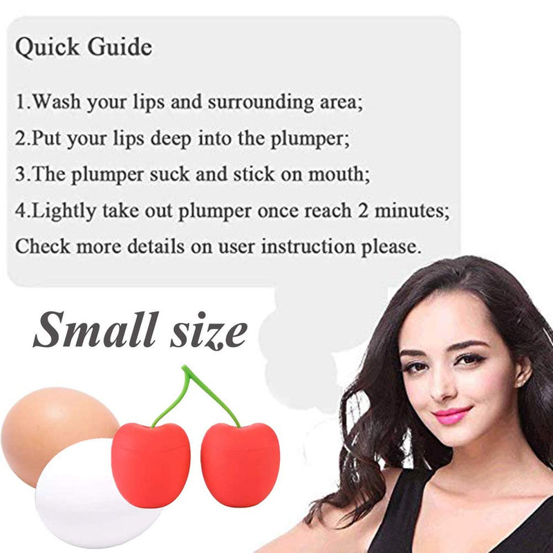 [Australia] - Lip Plumper Device Beauty Pump Quick Lip Plumper Enhancer Bigger Mouth Lip Plumping Device Cherry 