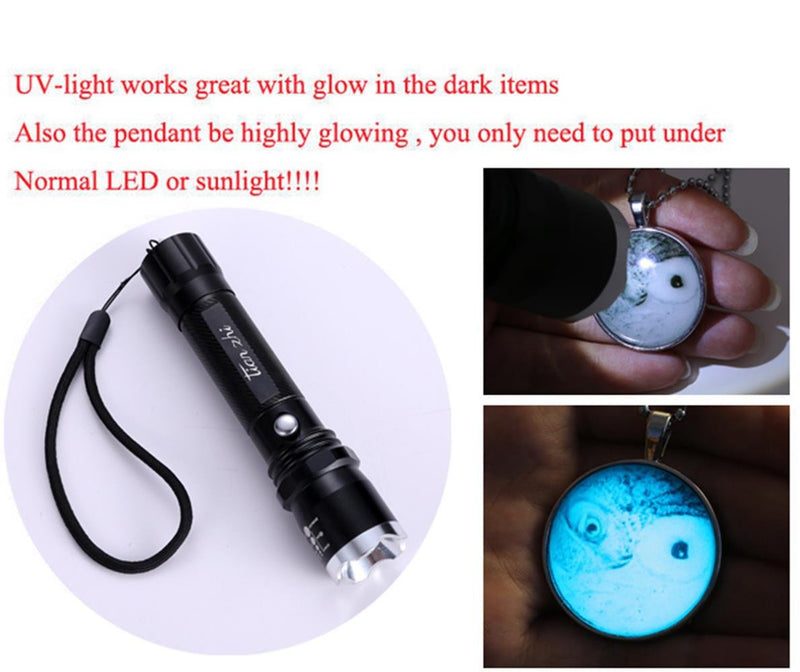 [Australia] - iDMSON Moon Necklace Glow in The Dark Magical Fairy Necklace for Women Girls Style3 