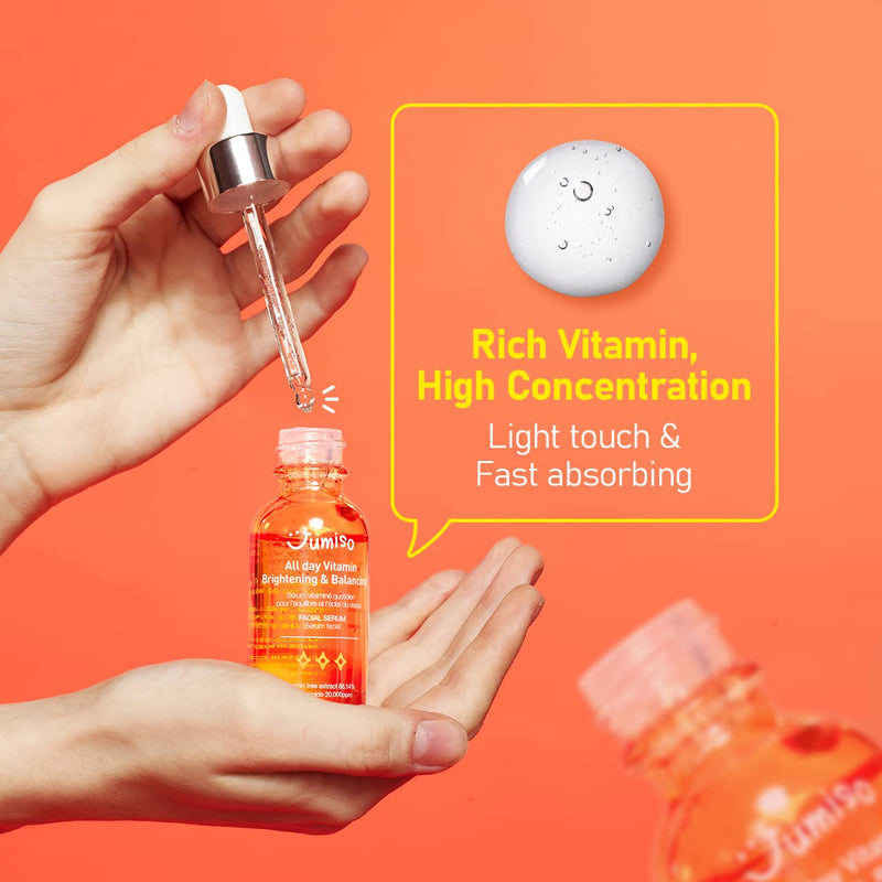 [Australia] - Jumiso Vitamin serum & Hyaluronic Acid for face All day Brightening & Balancing Anti-aging and wrinkle ingredients. Suitable for Derma Roller 