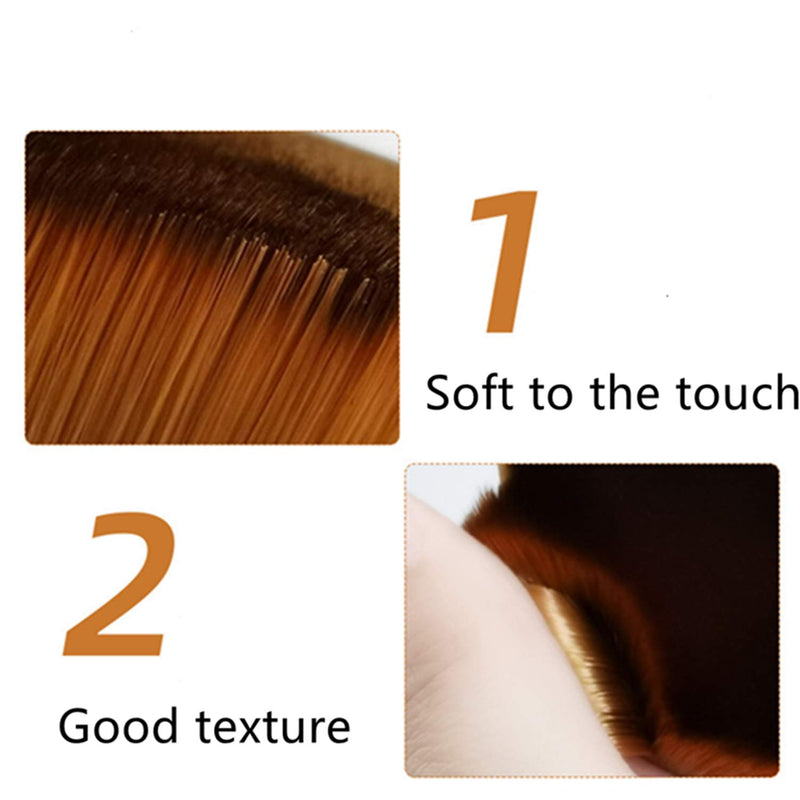 [Australia] - 3 Piece Foundation Brush,Easy to Carry Mulitifunctional Make up Brush,Flawless brush Used for Concealer,Base Cream,Lsolation Fluid Brush 
