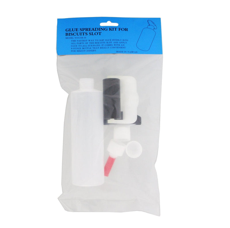[Australia] - DCT Wood Glue Spreading Woodworking Kit – 8 oz ounce Bottle, Roller Applicator, Dowel Hole Nozzle, Biscuit Slot Tip 