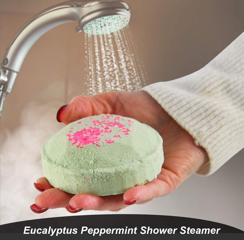 [Australia] - Candles and Cream Eucalyptus Peppermint Shower Steamer-Aromatherapy & Stress Relief, Restore & Soothe Body-Set of 2 