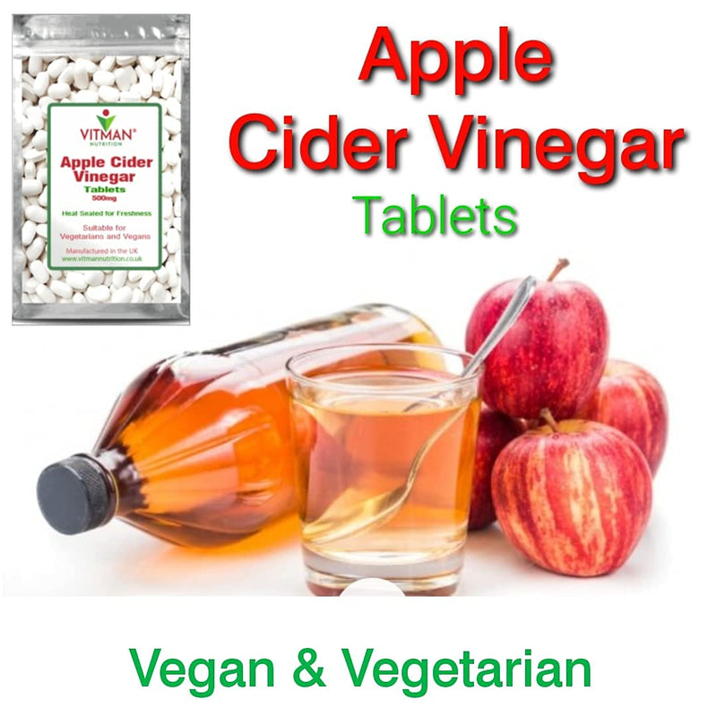 [Australia] - Raw Apple Cider Vinegar Optimal Tablets 1500mg Per Serving, 90 Natural Vegan Tablets, Made from UK Grown Apples with The Mother, Keto Diet (30 Days Supply) 