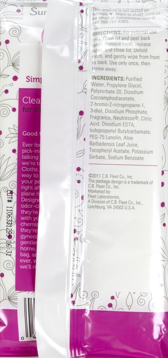[Australia] - SUMMER'S EVE Cleansing Cloths for Sensitive Skin-32 ct 