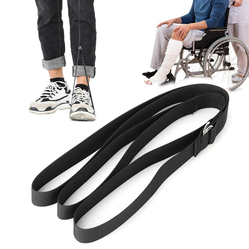 [Australia] - Nylon Leg Lifter Strap with Foot Strip, Foot Loop & Hand Grip for Adult, Long Band Mobility Aids for Disability Elderly, Hip Replacement & Wheelchair 