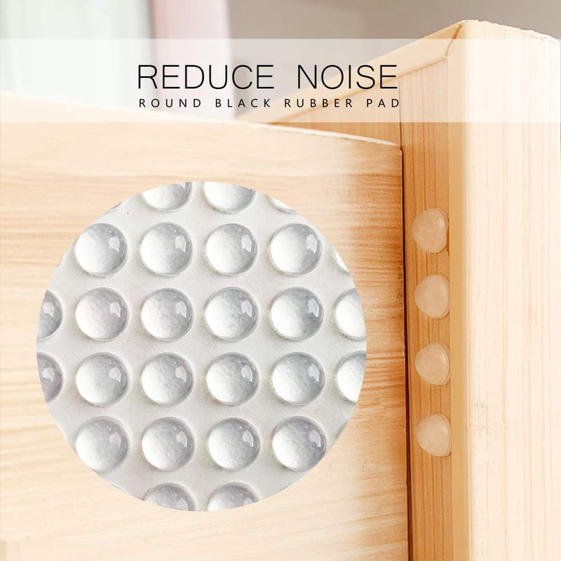[Australia] - PTAPIPI 100 PCS Self-Adhesive Bumper Pads Hemispherical Shape Noise Dampening Rubber Feet for Cabinets, Small Appliances, Electronics, Picture Frames, Furniture, Drawers, Cupboards. (Clear) Clear 