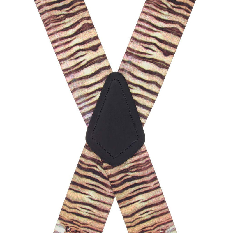 [Australia] - SuspenderStore Men's Tiger Clip-End Novelty Suspenders - 2 Inch Wide (3 Sizes) 54" for 6'1" to 6'5" tall 