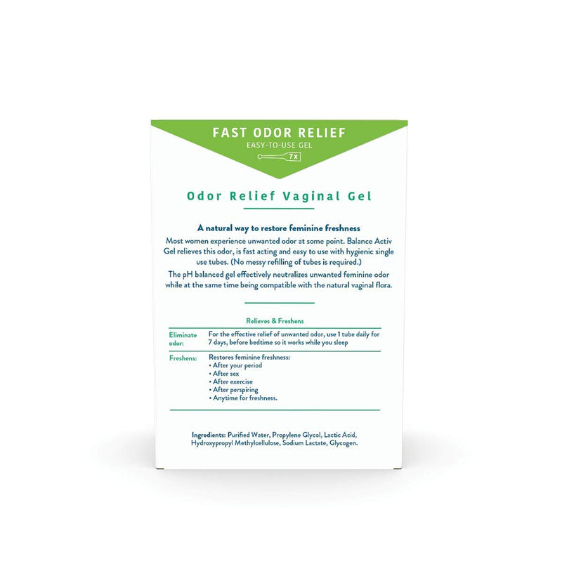 [Australia] - Balance Activ | Odor Relief Vaginal Gel for Women | Works Naturally to Rapidly Relieve Unpleasant Odor and Restore Feminine Freshness 1 Count (Pack of 1) 
