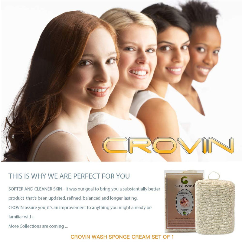 [Australia] - CROVIN Bath Shower Wash Sponge for bathing Fit to Man and Women 