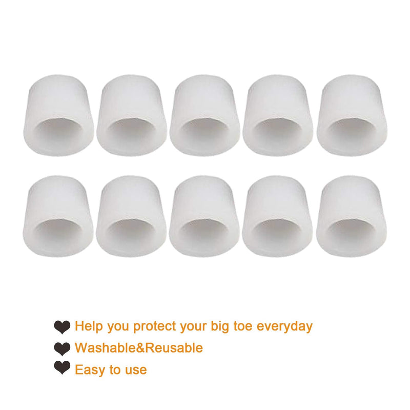 [Australia] - 5 Pairs Toe Sleeves, Toe Protectors for Corns Remover, Callus Cushion, Bunion Treatment, Ingrown Nails, Pinching, Cramping (Smaller,Thick-Pinky Toe Sleeves) 3 