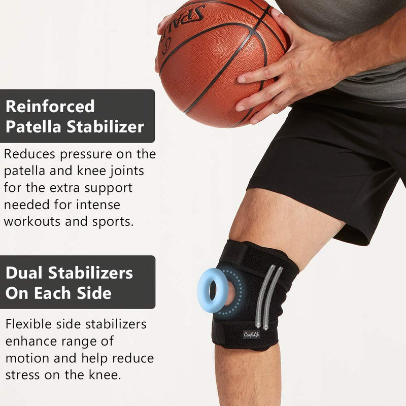 [Australia] - ComfiLife Knee Brace – Knee Support for Meniscus Tear, Arthritis Pain, ACL, LCL, MCL – Open Patella, 3 Point Adjustable Straps, Breathable Non-Slip Comfort for Men & Women (XX-Large) 2X-Large (Pack of 1) 