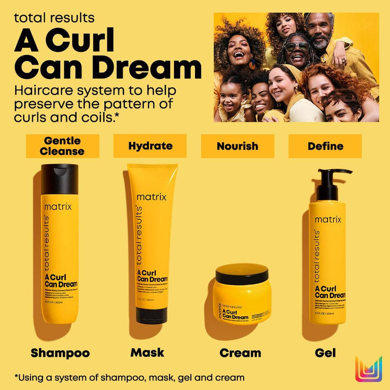 [Australia] - Matrix | Defining Hair Gel for Curly & Coily Hair, Light Hold, With Manuka Honey Extract, Total Results A Curl Can Dream, 200ml 