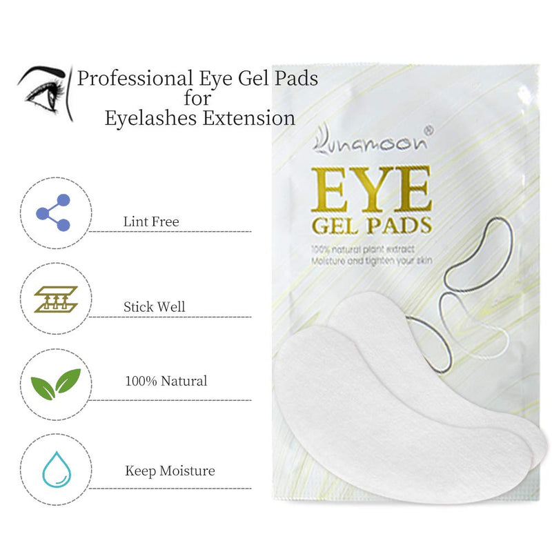 [Australia] - Lunamoon Eye Lash Extension Pads 100 pairs Under Eye Pads for Lash Extensions Lint Free Lash Pads Extension Eye Pads 