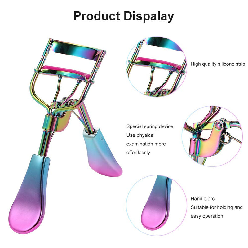 [Australia] - SinPinEra Eyelash Curler with 2 Advanced Silicone Refill Pads & Fits All Eye Shapes - Start a Beautiful Story Now! (Multi-colored) Multi-colored 