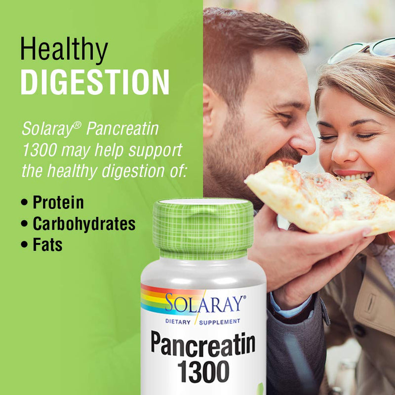 [Australia] - Pancreatin 1300 Solaray 90 Caps, 2 Pack 