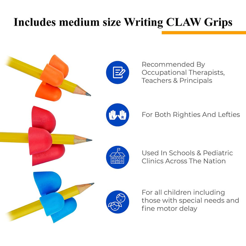 [Australia] - The Pencil Grip Writing CLAW, Medium Size Pack, Red And Blue Grips, Set of 12 - TPG-21212 