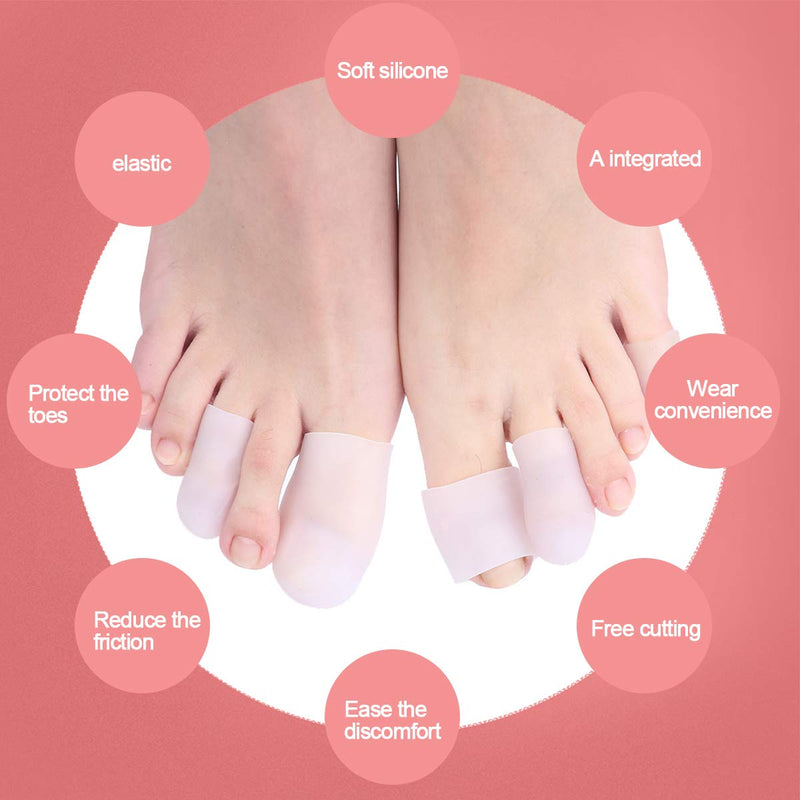 [Australia] - Yasmous Gel Toe Protector Cap,10 Pairs Toe Protectors,Soft Gel Toe Sleeves for Corns Remover, Blisters, Hammer Toes, Reduce Friction 