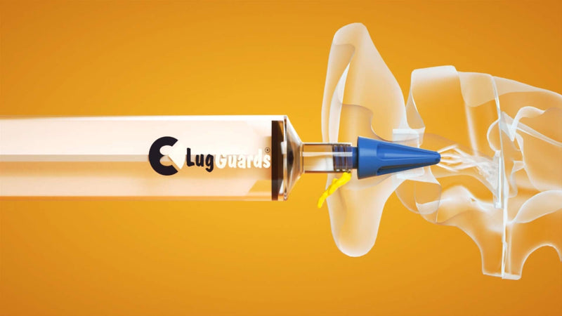 [Australia] - LUGGUARDS® 20ml Quad Stream Ear Wax Removal Syringe with 4 STERILE Colour Coded Tips & Liquiplug Advanced Dual Action Ear Drops 