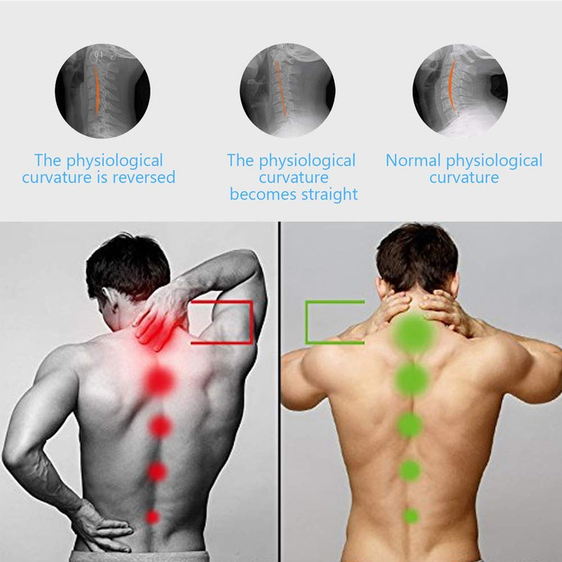 [Australia] - TEEROVA Cervical Neck Traction Collar Device Inflatable Spine Alignment Pillow Instant Pain Relief for Chronic Neck and Shoulder Pain (Blue) Blue 