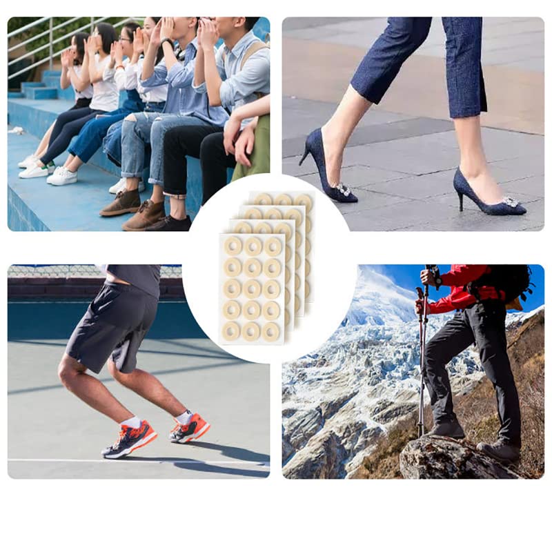 [Australia] - MQ 60 Pcs Corn Cushions, Soft Latex Foam Self Adhesive Callus Pads Corn Pad Anti Friction Reduce Foot and Heel Pain for Toe Callus Anti-Slip 60 Count 