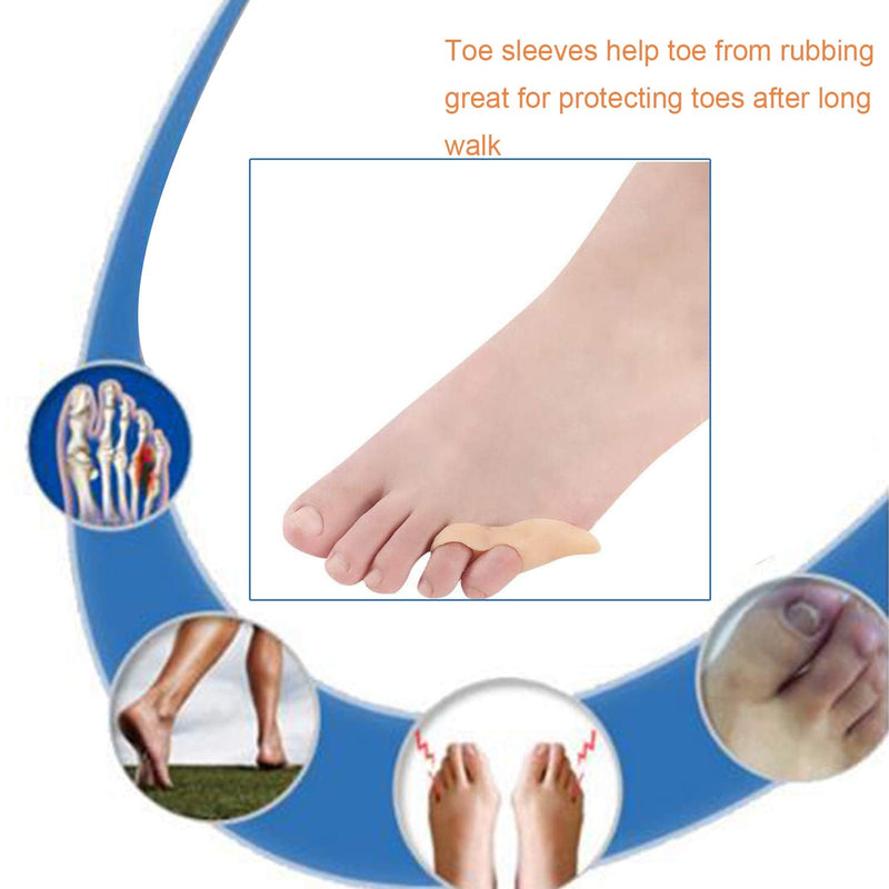 [Australia] - 10 Pcs Pinky Toe Bunionette Corrector, Silicone Double - Loop Toe Separators for Tailors Bunion, Bunionette Protect and Pain Relief, Pinky Toe Cushion Guard Tailor's Bunionette Protector 