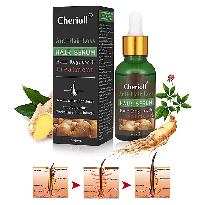 [Australia] - Hair Growth Serum, Hair Loss and Hair Thinning Treatment, Stops Hair Loss, Thinning, Balding, Repairs Hair Follicles, Promotes Thicker, Stronger Hair and New Hair Growth 