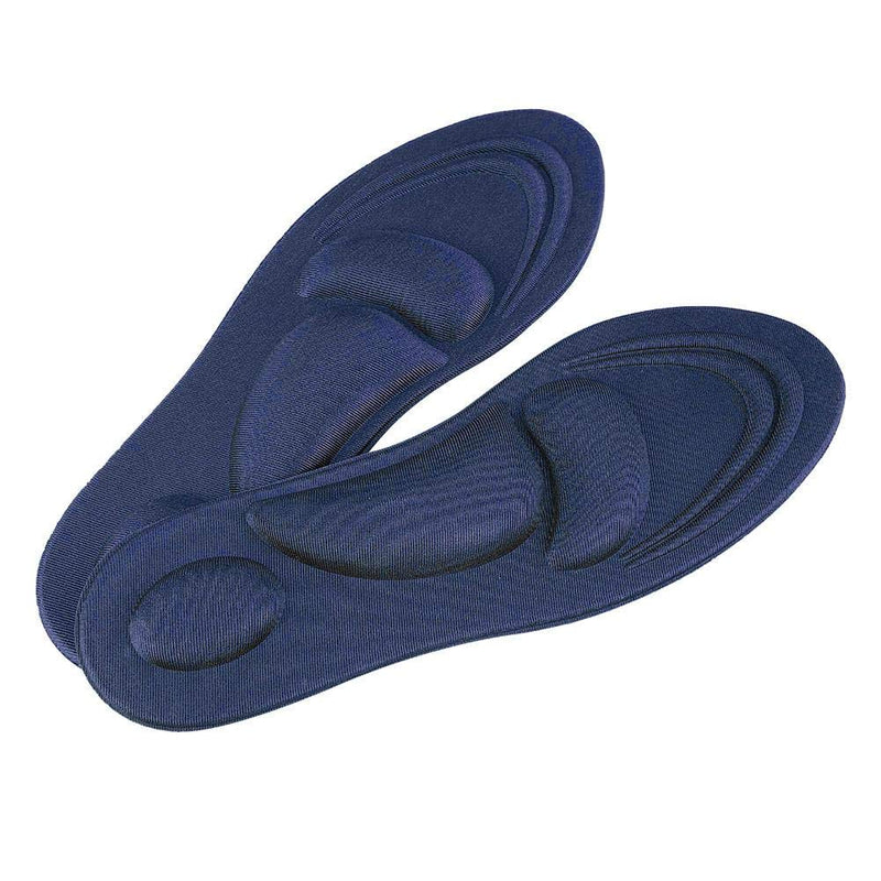 [Australia] - Alomejor Orthotic Insoles Full Length Comfortable Flat Feet Orthotic Inserts with Arch Support Best Shock Proof Shoes Pad Dark Blue Men 