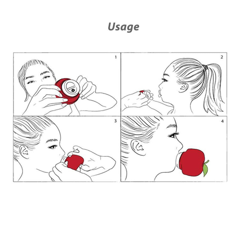 [Australia] - Lip Plumper Device Enhancer - Beauty Lip Plumper Enhancement Plumper Device Quick Lip Plumper Enhancer Lip Trainer (Red) Red 