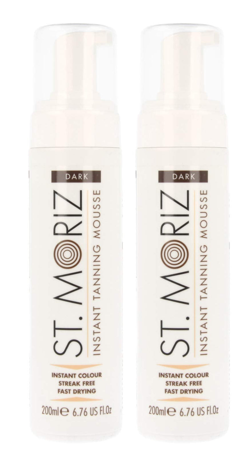 [Australia] - St Moriz Instant Self Tanning Mousse in Dark Tone with Mitt - 2 x 200 ml 