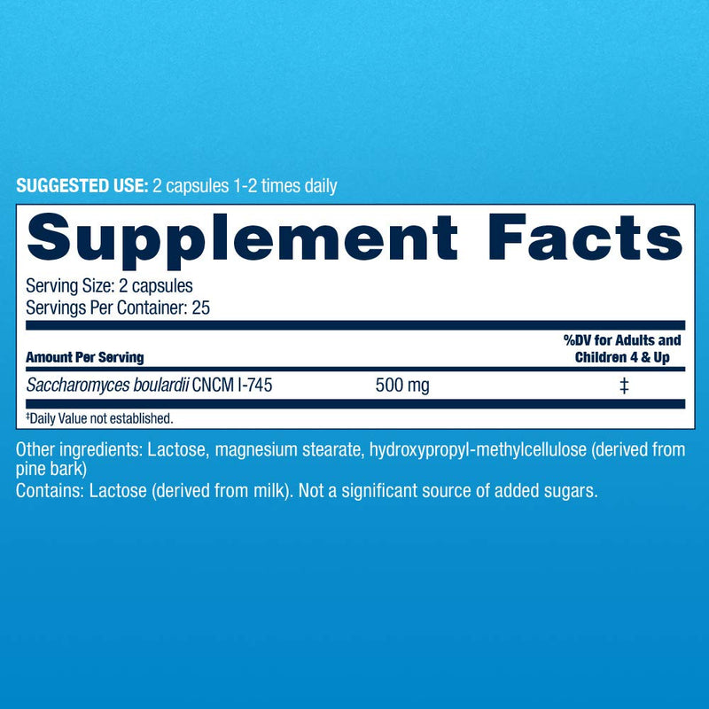 [Australia] - Florastor Daily Probiotic Supplement (50 Count (Pack of 1)) 50 Count (Pack of 1) 