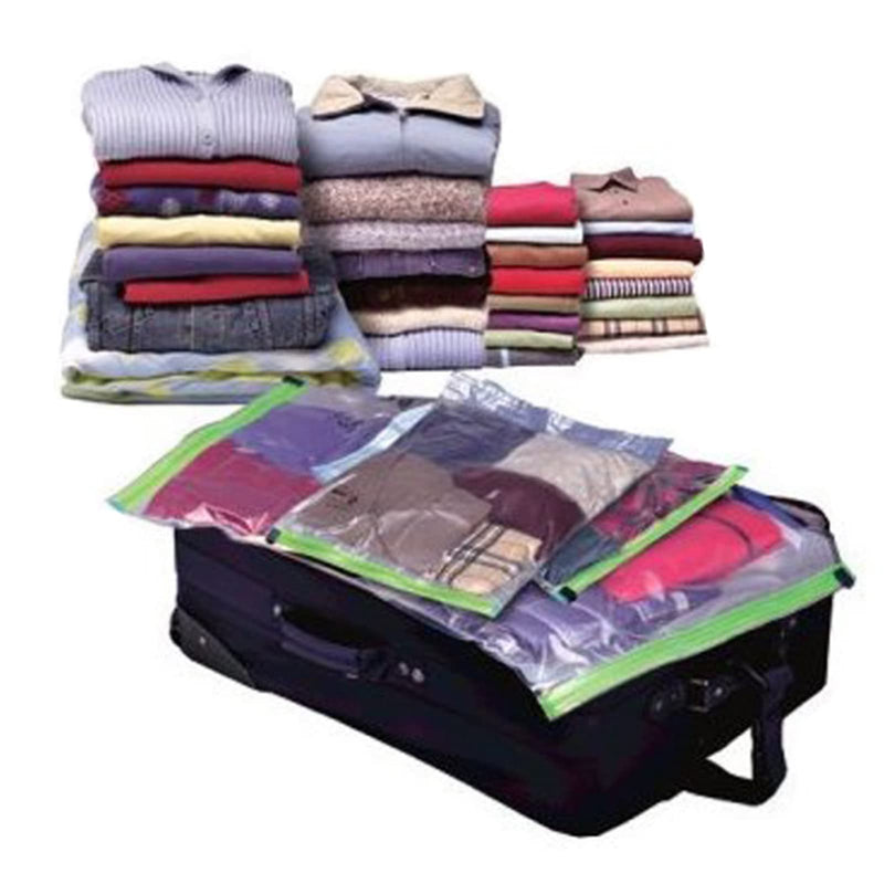 [Australia] - Premium Reusable Vacuum Bags (Jumbo 4 Pack,Travel Hand Pump Included)Jumbo Airtight Space Compression Bags - Max Space Saving for Bedding, Duvets, Clothes 