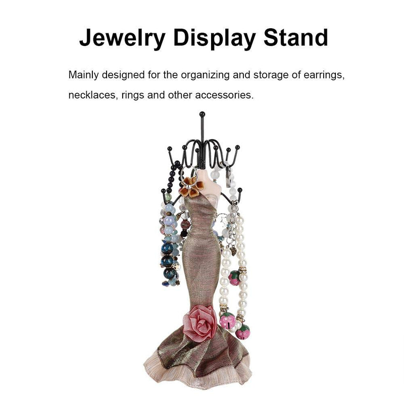 [Australia] - Hanging Jewelry Organizer/Jewelry Holder, Fashion Home Decoration Necklace Earring rings Bracelet Organizer,Resin Crafts Display Stand Frame Wrought Iron(Small Model) Small Model 
